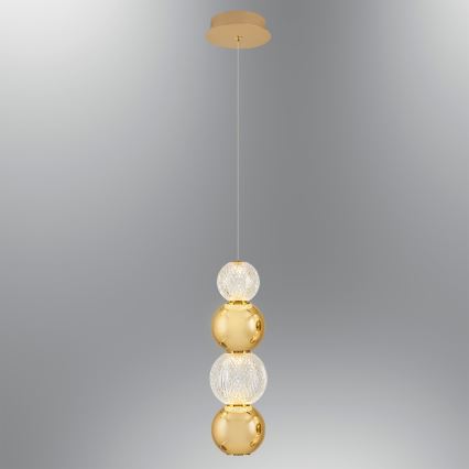 LED Pendellampe CREMONA LED/7W/230V 3000K guld