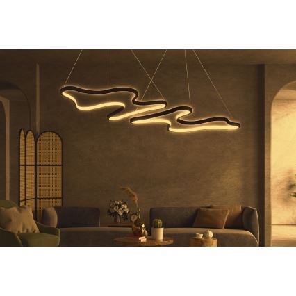 LED Pendellampe DUPLE ARTISAN LED/80W/230V 4000K sort