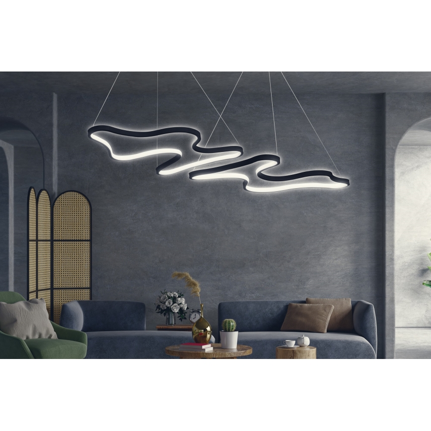 LED Pendellampe DUPLE ARTISAN LED/80W/230V 6500K sort