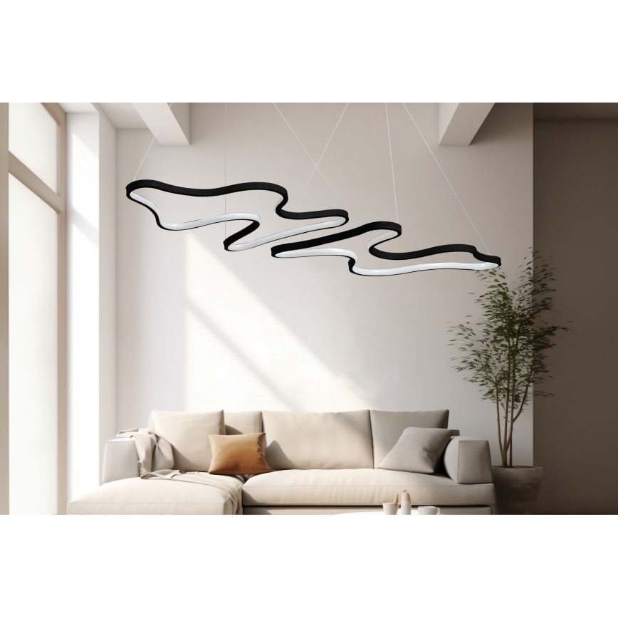 LED Pendellampe DUPLE ARTISAN LED/80W/230V 6500K sort