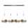 LED Pendellampe ENNA 12xG9/5W/230V 3000K røgfarvet/guld