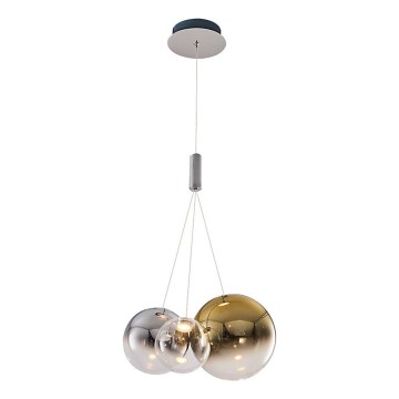 LED pendellampe ENNA 3xG9/5W/230V 3000K røg/guld