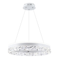 LED Pendellampe FROZI LED/32W/230V Ø 50 cm hvid