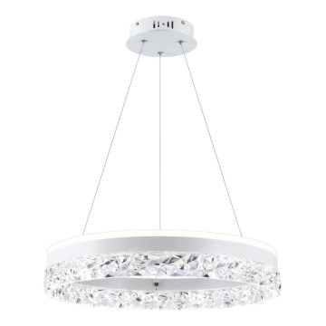 LED Pendellampe FROZI LED/32W/230V Ø 50 cm hvid