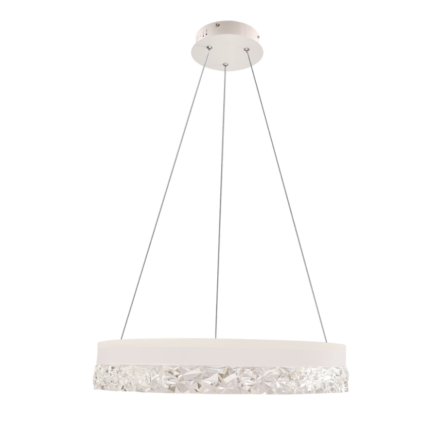 LED Pendellampe FROZI LED/32W/230V Ø 50 cm hvid