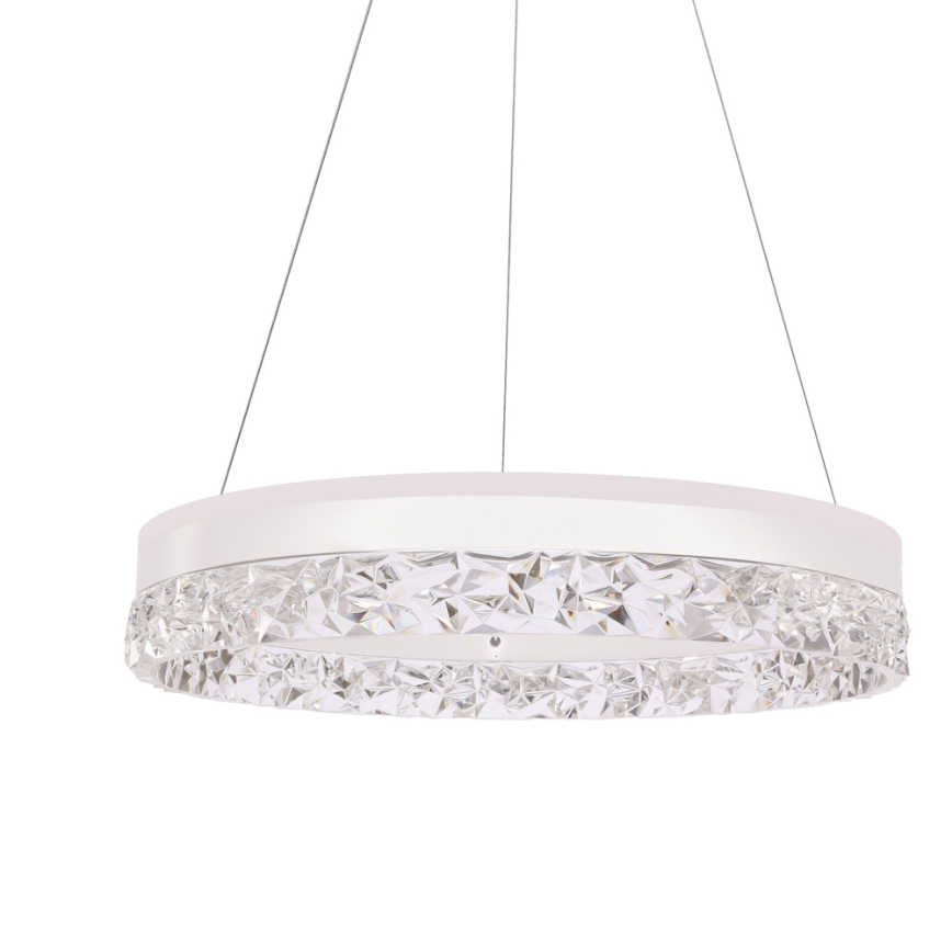 LED Pendellampe FROZI LED/32W/230V Ø 50 cm hvid