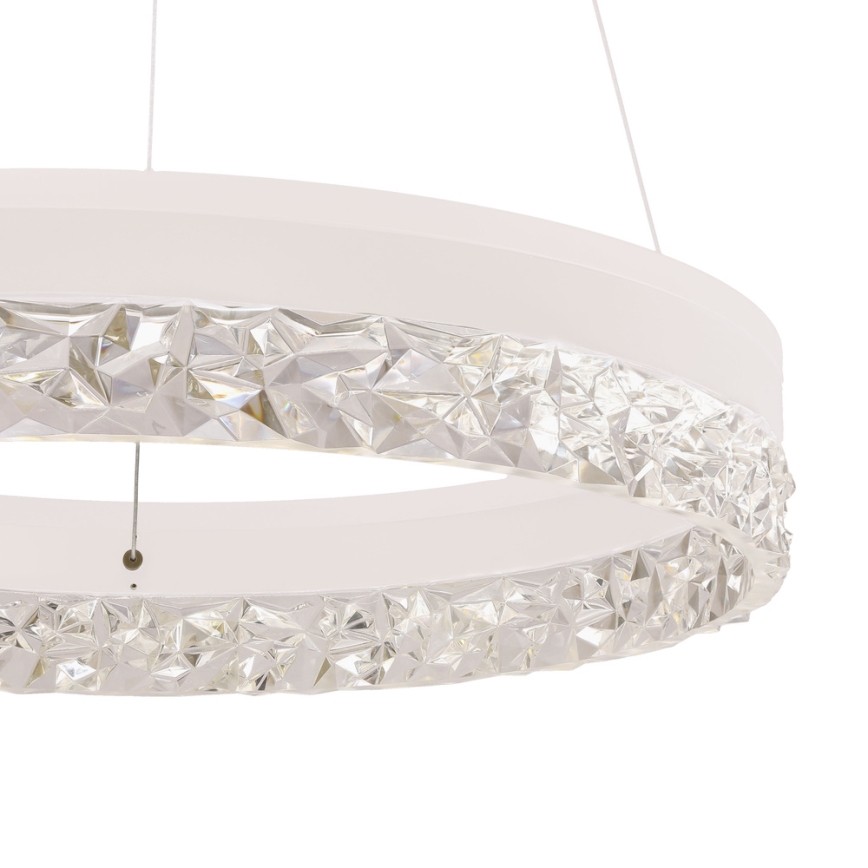 LED Pendellampe FROZI LED/32W/230V Ø 50 cm hvid