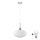 LED Pendellampe HARMA 1xE27/60W/230V dia. 30 cm matt krom/bianco