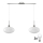 LED Pendellampe HARMA 2xE27/60W/230V mat krom/belag