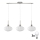 LED Pendellampe HARMA 3xE27/60W/230V mat chrome/hvid