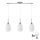 LED Pendellampe HARMA 3xE27/60W/230V mat krom/belag