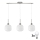 LED Pendellampe HARMA 3xE27/60W/230V mat krom/ hvid