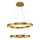 LED Pendellampe JESI LED/140W/230V 3000K 100 cm bronze