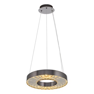 LED Pendellampe JESI LED/35W/230V 3000K diameter 40 cm sølv