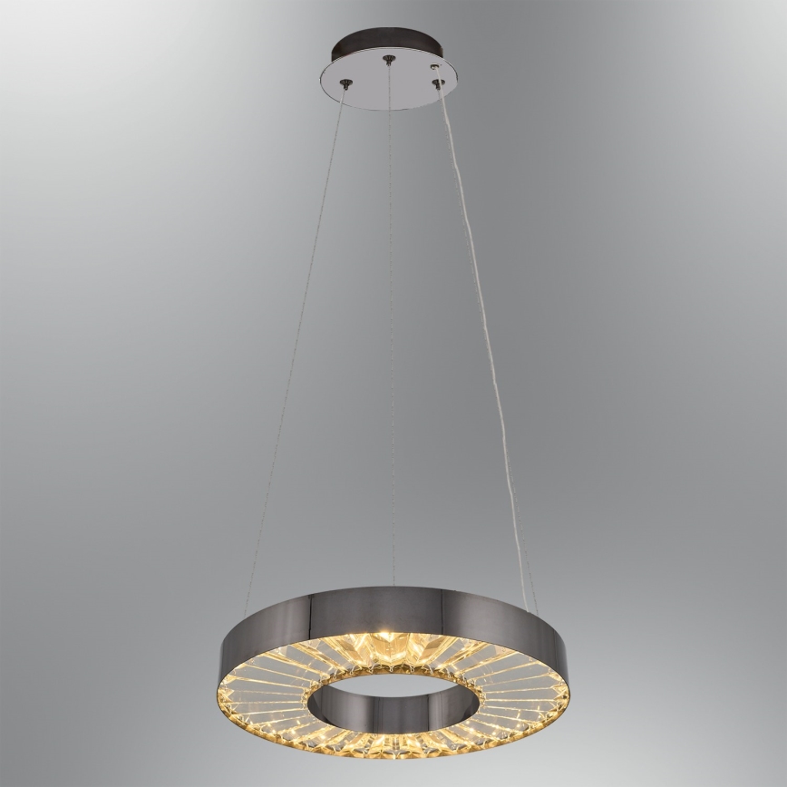 LED Pendellampe JESI LED/35W/230V 3000K diameter 40 cm sølv