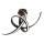 LED plafondlampe AREZIA LED/41W/230V sort