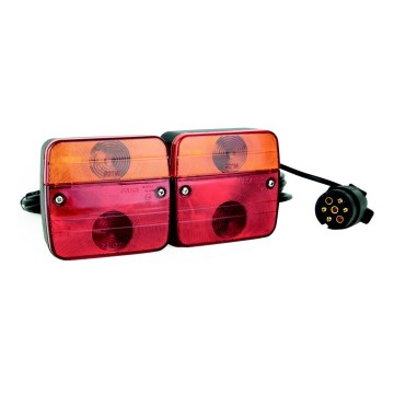 LED positionslys MAGNET LED/73W/12-24V IP67 rød/orange