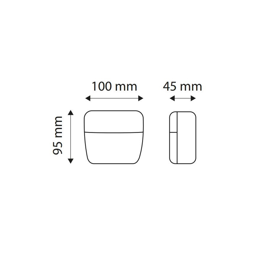 LED positionslys MAGNET LED/73W/12-24V IP67 rød/orange