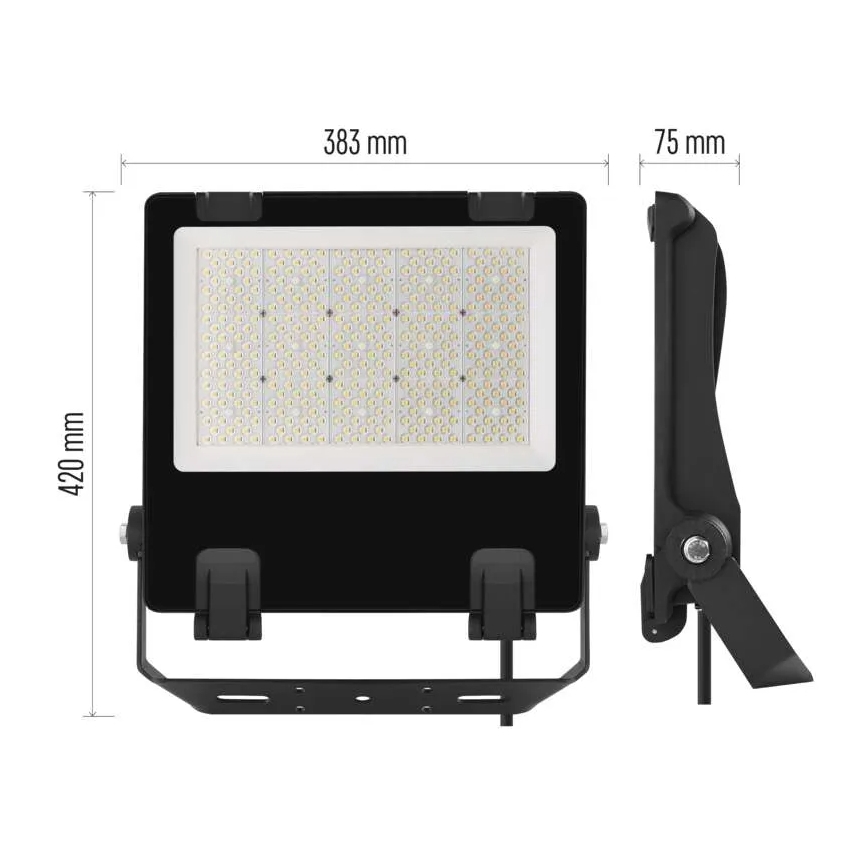 LED projektør AVENO LED/200W/230V 4000K 32000 lm IP66 sort
