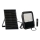 LED projektør dæmpbar med solpanel og dusk sensor LED/15W/15000 mAh 3,2V IP65 + fjernbetjening