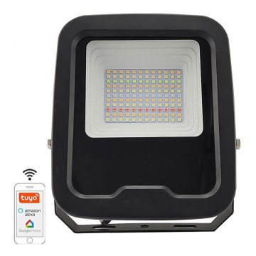 LED projektør dæmpbar RGB-farver LED/30W/230V 3000K-6500K Wi-Fi Tuya IP65