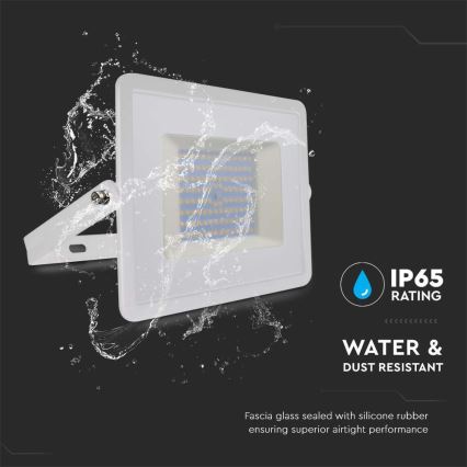 LED projektør LED/100W/230V 4000K IP65 hvid