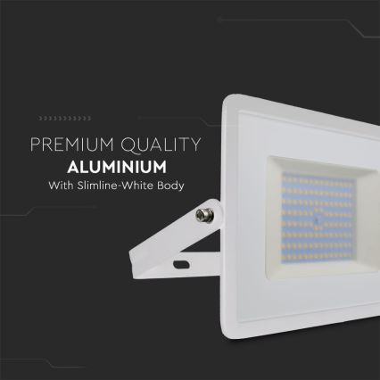 LED projektør LED/100W/230V 6500K IP65 hvid