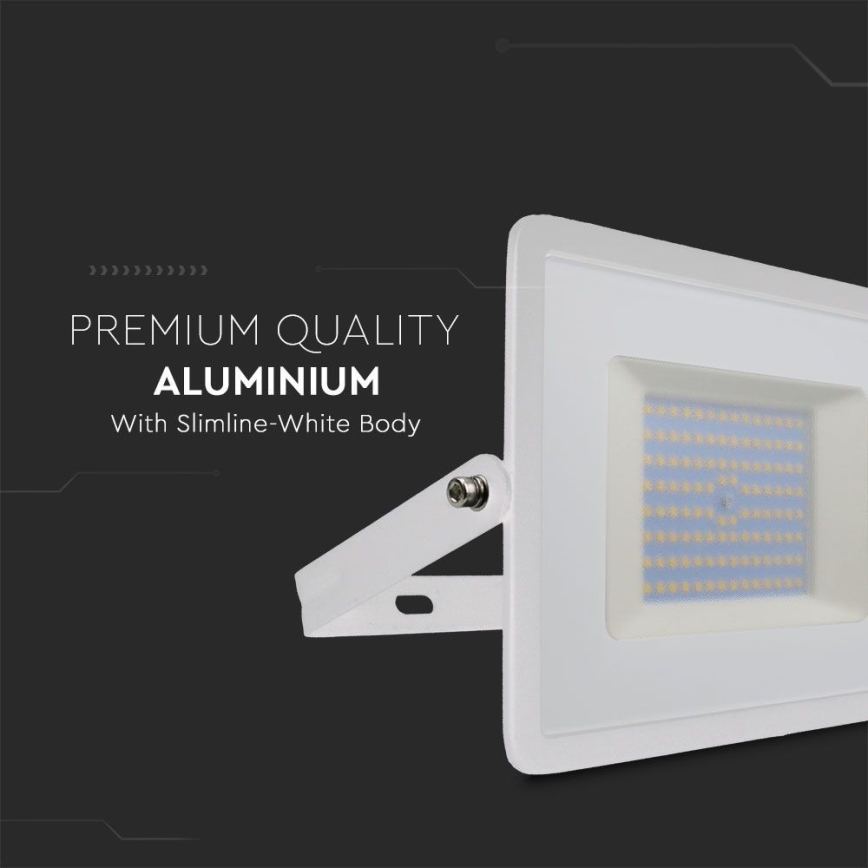 LED projektør LED/100W/230V 6500K IP65 hvid