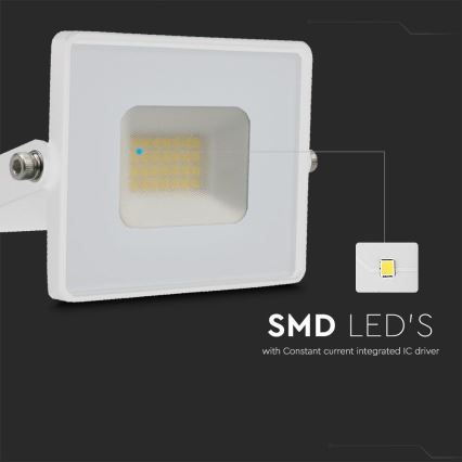 LED projektør LED/20W/230V 4000K IP65 hvid