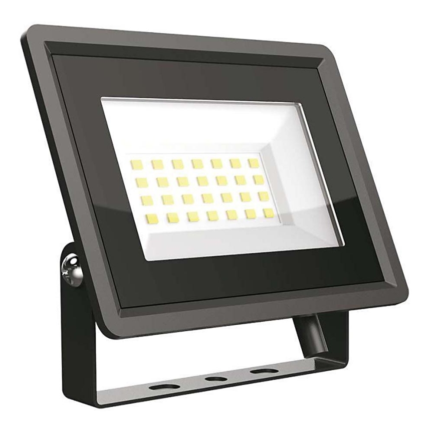 LED-projektør LED/20W/230V 6500K IP65 sort