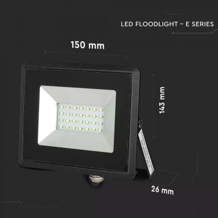 LED projektør LED/20W/230V IP65 grønt lys