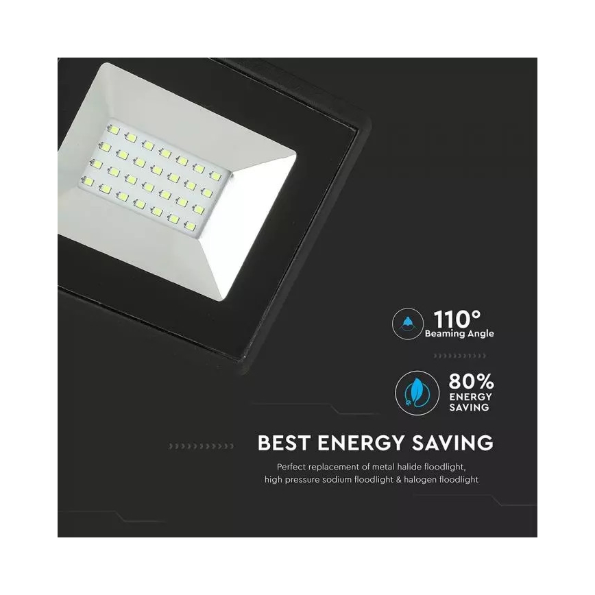 LED projektør LED/20W/230V IP65 grønt lys