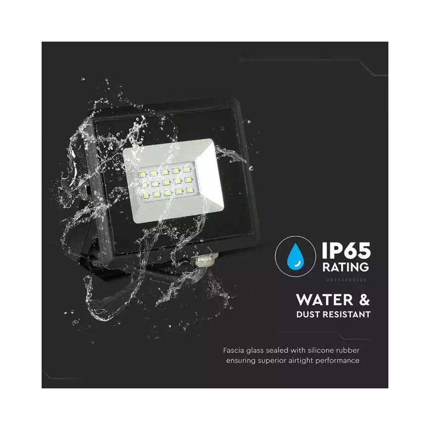 LED projektør LED/20W/230V IP65 grønt lys