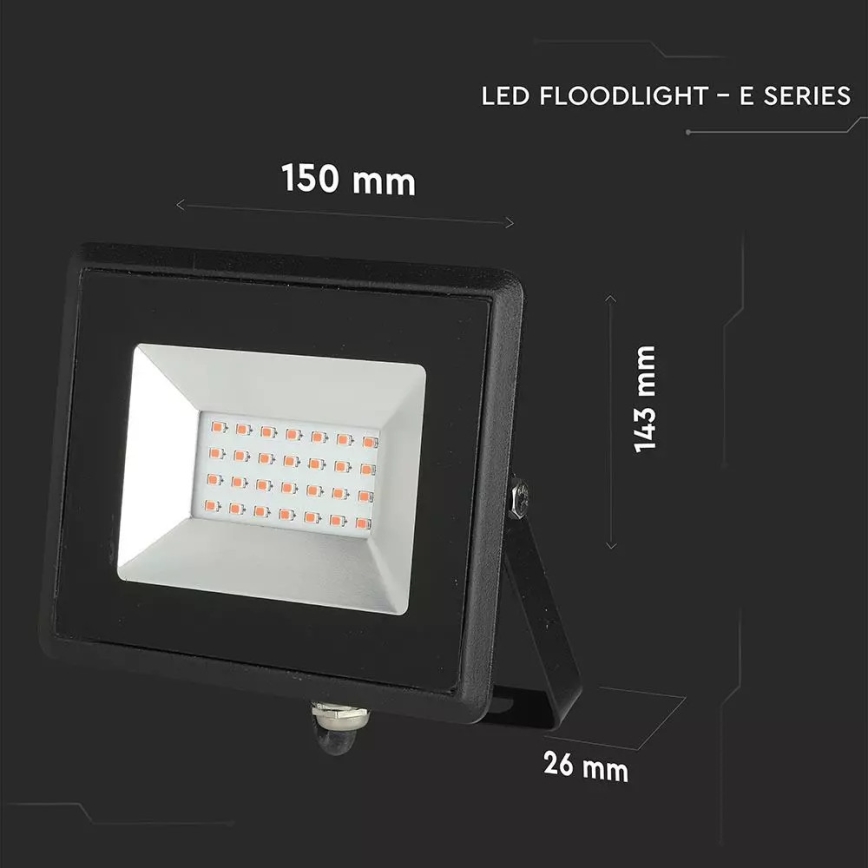 LED projektør LED/20W/230V IP65 pink lys