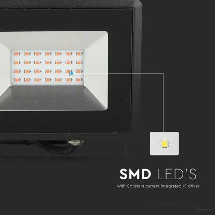 LED projektør LED/20W/230V IP65 pink lys