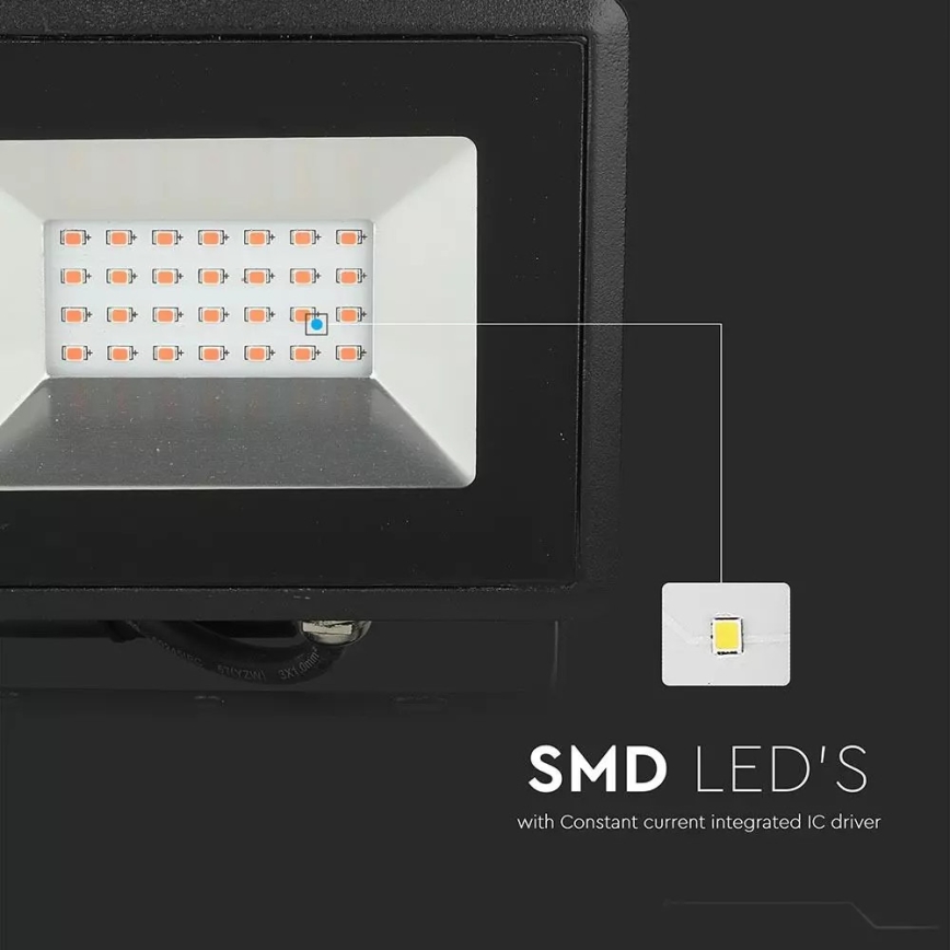 LED projektør LED/20W/230V IP65 pink lys