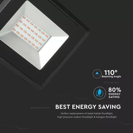 LED projektør LED/20W/230V IP65 pink lys