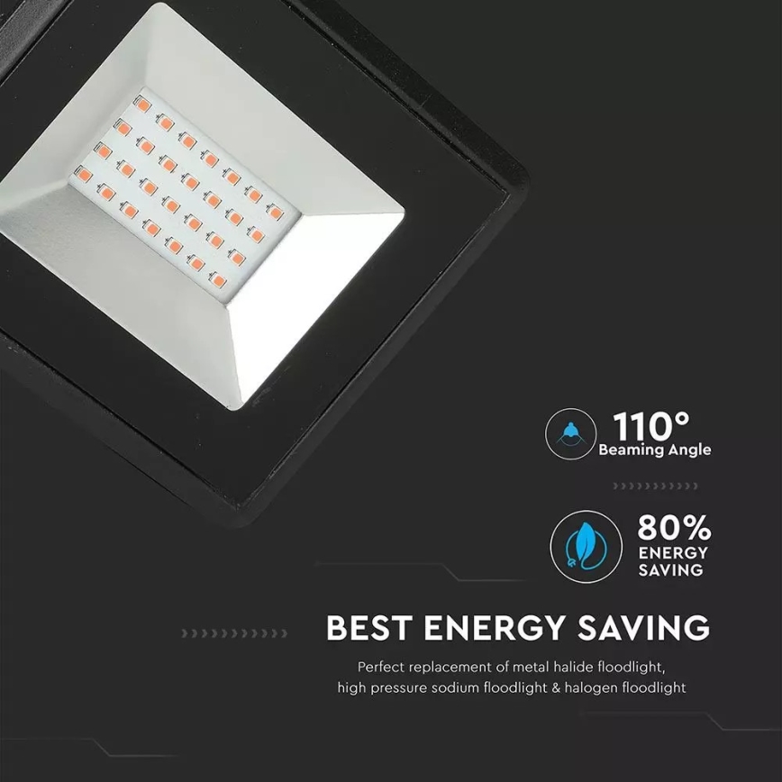LED projektør LED/20W/230V IP65 pink lys