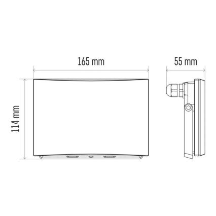 LED projektør LED/30,5W/230V IP65