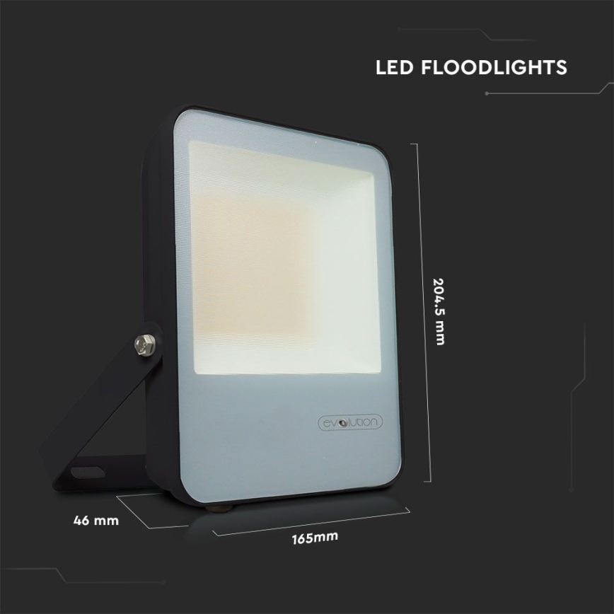 LED projektør LED/30W/230V 6400K IP65 sort