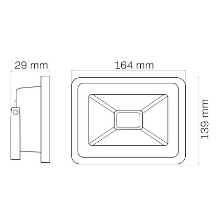 LED projektør LED/30W/230V IP65