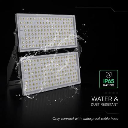 LED-projektør LED/500W/230V 6500K IP65 grå