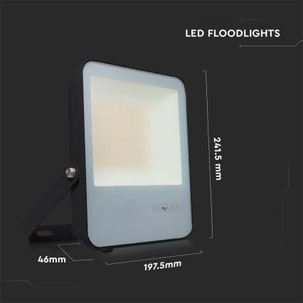 LED projektør LED/50W/230V 6400K IP65 sort