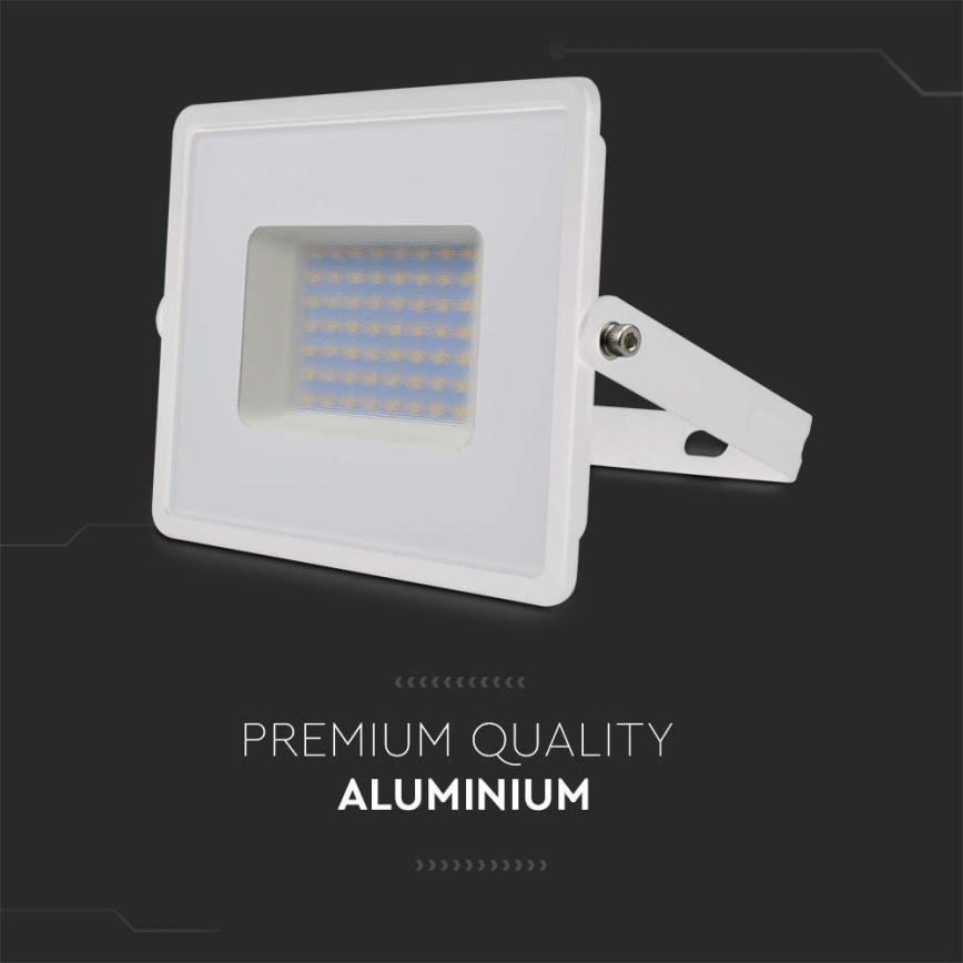 LED projektør LED/50W/230V 6500K IP65 hvid