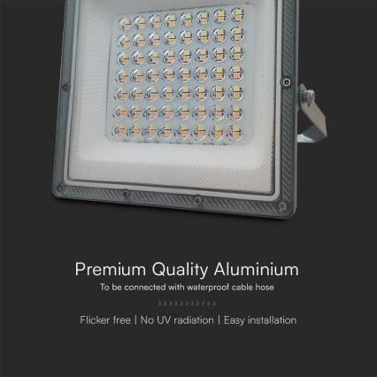 LED projektør LED/50W/230V IP65 3000/4000/6500K grå