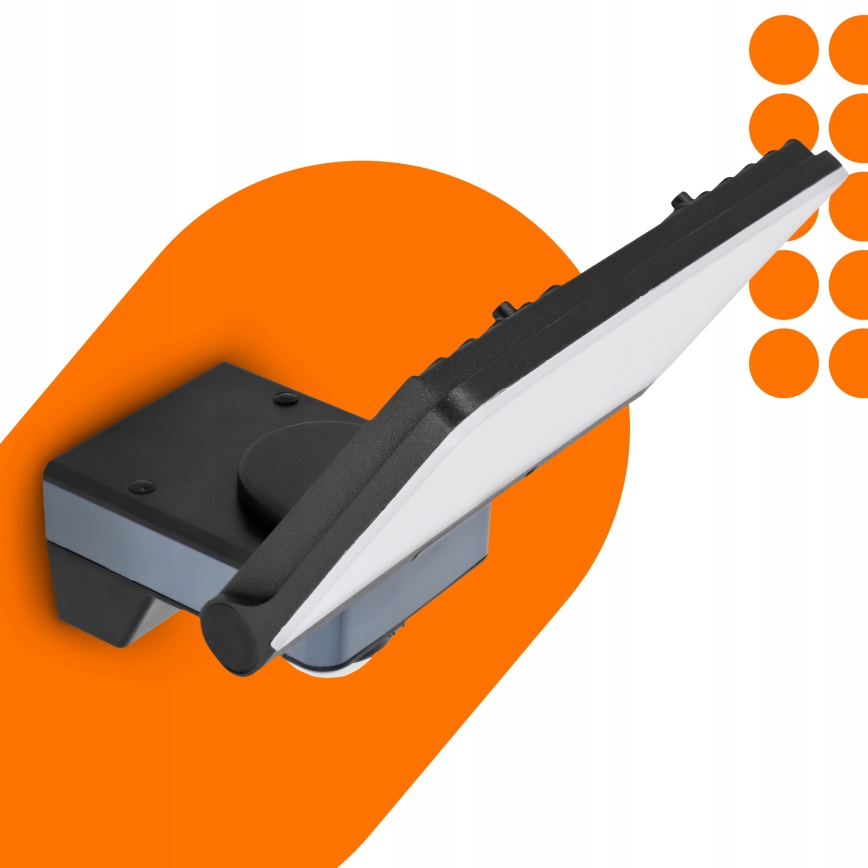 LED-projektør med bevægelses- og skumringssensor LED/44W/230V 4200K IP54 sort