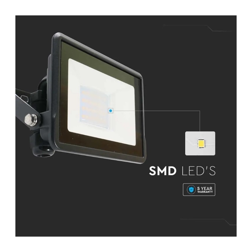LED projektør med direkte forbindelse SAMSUNG CHIP LED/20W/230V IP65 6500K