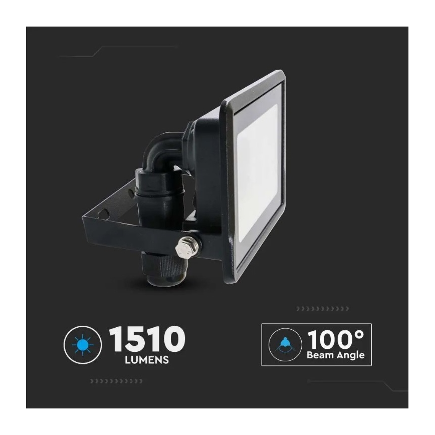 LED projektør med direkte forbindelse SAMSUNG CHIP LED/20W/230V IP65 6500K