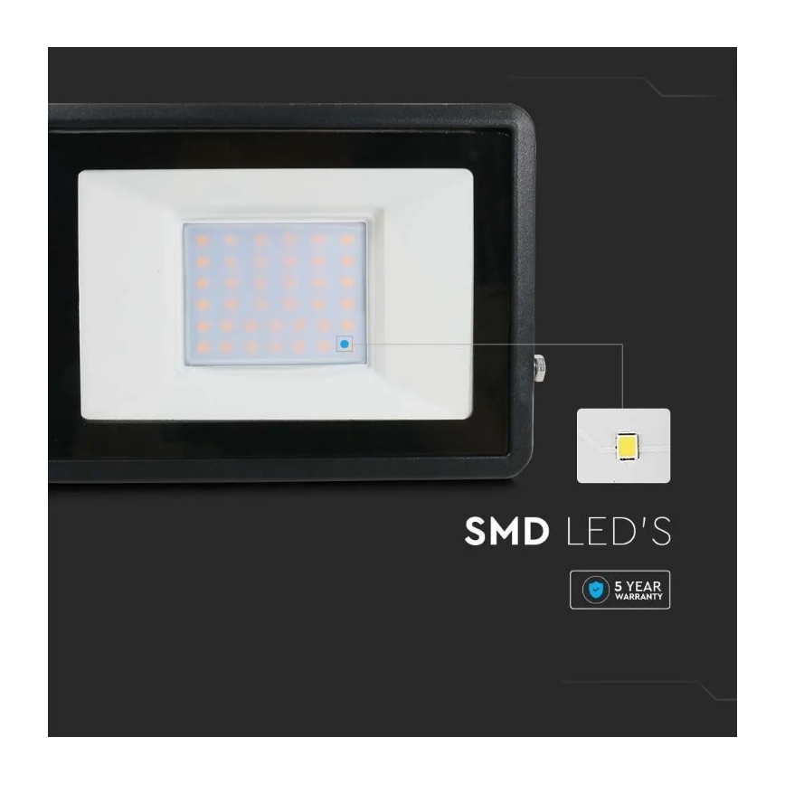 LED projektør med direkte forbindelse SAMSUNG CHIP LED/30W/230V IP65 4000K