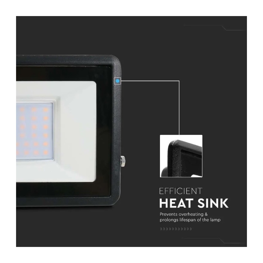 LED projektør med direkte forbindelse SAMSUNG CHIP LED/30W/230V IP65 4000K